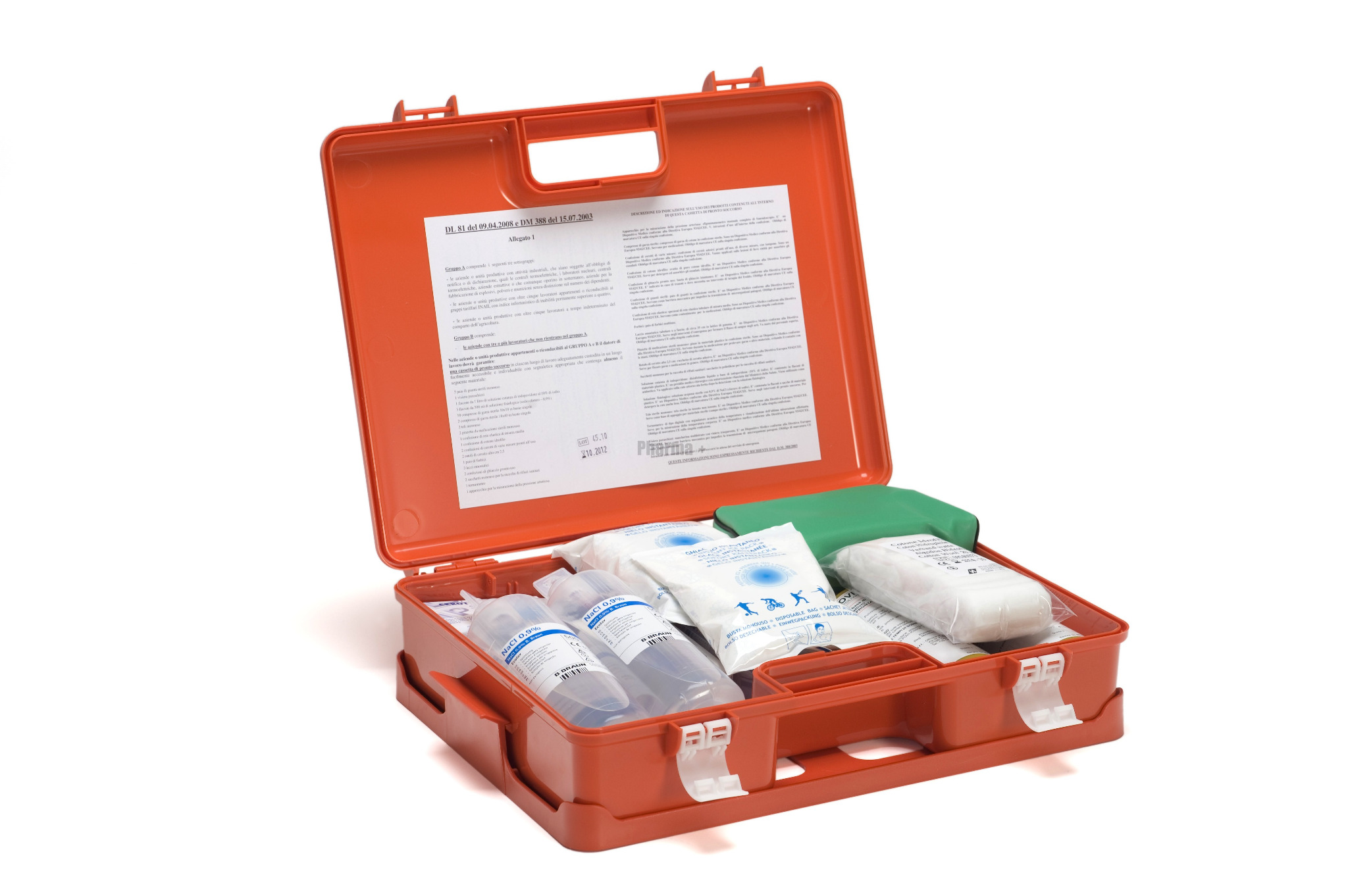 Cassetta di medicazione e primo soccorso